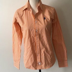 RALPH LAUREN SPORT Gingham Button Down Shirt